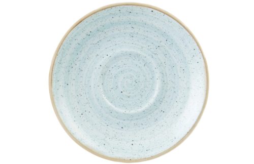 Churchill, Churchill Cappuccino Untere Stonecast Duck Egg; 15.6 cm (Ø); hellblau/braun; rund; 12 Stück / Pack