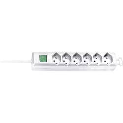 Brennenstuhl, Brennenstuhl 1159462626 Steckdosenleiste mit Schalter 6fach Weiß CH-Stecker