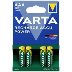 VARTA, VARTA Batterie Akku 56703101404 AAA/HR03, 800 mAh, 4 St&uuml;ck