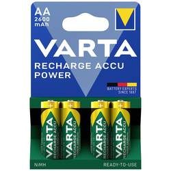 VARTA, VARTA Batterie Akku 5716101404 R2U, AA/HR6, 2600 mAh, 4 S.
