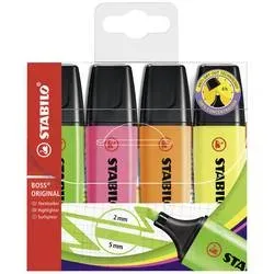 STABILO, STABILO Boss Leuchtmarker Original 70/4 4 Farben ass.