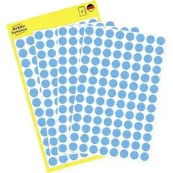 AVERY Zweckform, AVERY ZWECKFORM Markierungspunkte blau 3011 8mm 416 St&uuml;ck