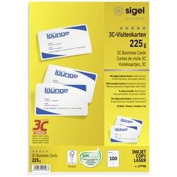 Sigel, SIGEL Visitenkarten 85x55mm LP798 weiss, 225g 100 St&uuml;ck