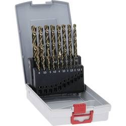 Bosch Accessories 2608587014 HSS Metall-Spiralbohrer-Set 19teilig 1 mm, 1.5 mm, 2 mm, 2.5 mm, 3 mm, 3.5 mm, 4 mm, 4.5