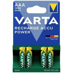 VARTA, VARTA Batterie Akku 5703301404 R2U, AAA/HR03, 1000 mAh, 4 S.