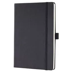 CONCEPTUM, CONCEPTUM Notizbuch A5 CO121 kariert, 80g, 194 Bl. schwarz