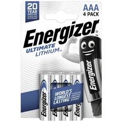 Energizer, Energizer Batterie Ultimate Lithium FR03 AAA 1250 mAh Lithium (Li) 1.5 V 4 Stück