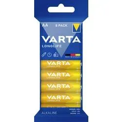 Varta LONGLIFE AA Folie 8 Mignon (AA)-Batterie Alkali-Mangan 2800 mAh 1.5 V 8 St.
