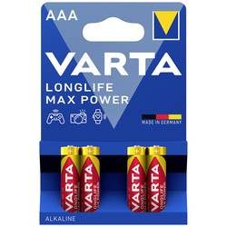 B2X - AAA Longlife Max Power LR3 Alkaline 4er-Pack, Rot, AAA(LR03)