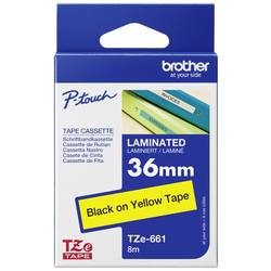 PTOUCH, PTOUCH Band, laminiert schwarz/gelb TZe-661 PT-3600 36 mm