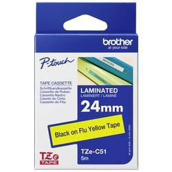 PTOUCH, PTOUCH Band, lam.,fluor. schwarz/gelb TZe-C51 PT-540 24 mm
