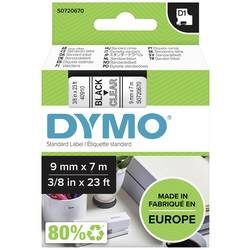 DYMO, DYMO D1 Beschriftungsband Authentisch 40910 2027786 Selbsthaftend Schwarz auf Transparent 9 mm x 7 m