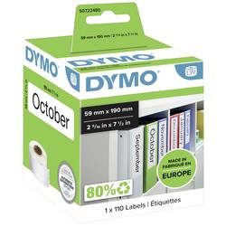 DYMO, Dymo - Rollenetiketten, 190 mm x 59 mm, permanent, Weiss, One Size