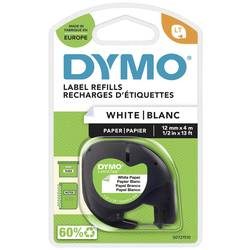 DYMO, Dymo LT S0721510 / 91200 Authentic LetraTag Paper Schriftband Selbstklebend Weiss 12 mm x 4m