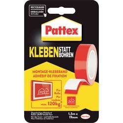 Pattex, Pattex PXMT2 Doppelseitiges Klebeband Weiß (L x B) 1.5 m x 19 mm 1 Rolle(n)