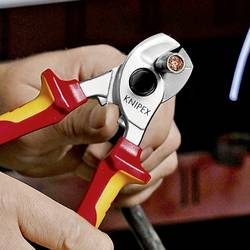 Knipex 95 26 165 Kabelschere Geeignet für (Abisoliertechnik) Alu- und Kupferkabel, ein- und mehrdrähtig 15 mm 50 mm² 0