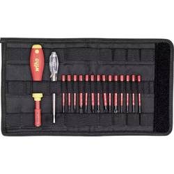 Wiha VDE-Wechselklingensatz 16tl sV 14 Bits,Griff,Spannungsprüfer VDE Wechselklingen-Set 16teilig Schlitz, Kreuzschlitz