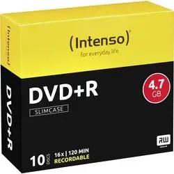 Intenso, INTENSO DVD+R Slim 4.7GB 4111652 16x 10 Pcs