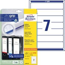 AVERY Zweckform, AVERY ZWECKFORM Ordner-Etiketten 38x192mm L4760-25 weiss 210 St&uuml;ck/25 + 5 Blatt