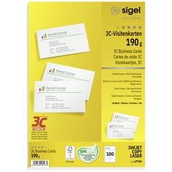 Sigel, SIGEL Visitenkarten 85x55mm LP790 weiss, 190g 100 St&uuml;ck