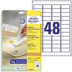 AVERY Zweckform, AVERY ZWECKFORM Etikett.Stick&Lift 45.7x21.2mm L4736REV-25 weiss 1440 Stk./25 + 5 Blatt