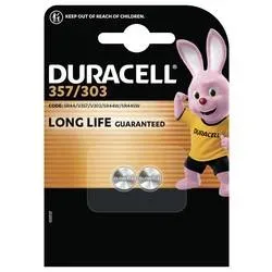 DURACELL, DURACELL Knopfbatterie Specialty 357/303 V357, V303, SR44W,1.5V 2 St&uuml;ck
