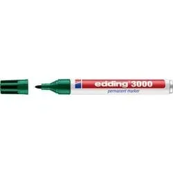 edding, EDDING Permanent Marker 3000 1.5-3mm 3000-4 gr&uuml;n, wasserfest