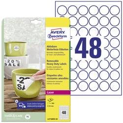 AVERY Zweckform, AVERY ZWECKFORM Etiketten Laser 30mm L4716REV2 weiss, non-perm. 20 Blatt