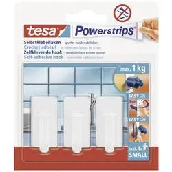 tesa, TESA Powerstrips Haken S 575300001 weiss