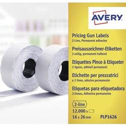 AVERY Zweckform, AVERY Zweckform Etiketten PLP1626 Weiß 2,6 x 1,6 cm 10 Pack à 1200 Etiketten
