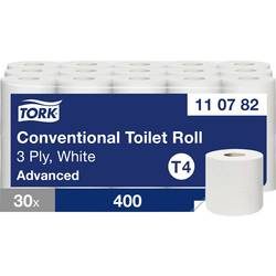 Tork, Tork Advanced Recycled Toilettenpapier T4 3-lagig 110782 30 Rollen à 250 Blatt