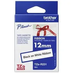 PTOUCH, PTOUCH Band, laminiert schw./weiss TZe-R231 PT-DV600VP 12 mm