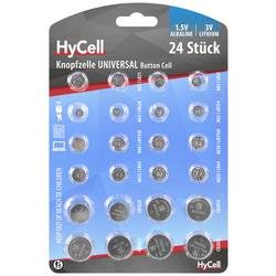 HyCell Knopfzellen-Set je 2x AG 1, AG 3, AG 4, AG 5, AG 8, AG 10, AG 12, AG 13, sowie je 2x CR 1620, CR 2016, CR 2025,