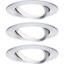 Paulmann 93903 Coin Slim LED-Einbauleuchte 3er Set LED LED fest eingebaut 18 W Aluminium (gebürstet)