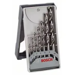 Bosch Accessories 2608589295 HSS Metall-Spiralbohrer-Set 7teilig geschliffen DIN 338 Zylinderschaft 1 Set