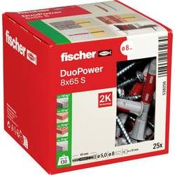 Fischer 538256 DUOPOWER 8x65 S LD 2-Komponenten-Dübel 65 mm 8 mm 25 St.