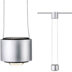 Paulmann Urail Pendel Aldan Hochvolt-Schienensystem-Leuchte URail LED Chrom (matt), Schwarz