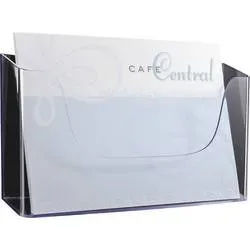 Sigel, SIGEL Wand-Prospekthalter A4 LH118 glasklar,330x172x55mm