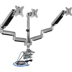 IB-MS505-TI, Monitorständer mit Tischhalterung für drei Monitore bis zu 32?? (81 cm) und USB/Audio Unterstützung