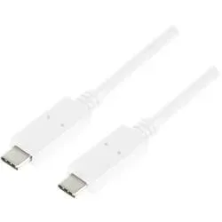 LogiLink, LogiLink USB-Kabel USB 3.2 Gen1 USB-C® Stecker, USB-C® Stecker 1.00 m Weiß CU0131