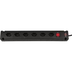 Brennenstuhl 1150652316 Steckdosenleiste mit Schalter 6fach Schwarz CH-Stecker 1 St.