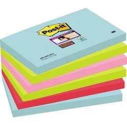 Post-it, POST-IT Super Sticky Notes 127x76mm 6556SSMIA Miami 4 Farben 6x90 Blatt