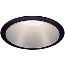 Paulmann 93407 Cole Coin Einbauleuchte LED 6 W Schwarz, Silber