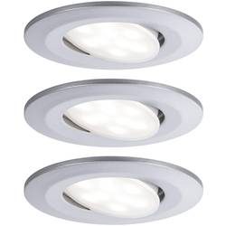 Paulmann Calla LED-Bad-Einbauleuchte 3er Set 18 W IP65 Chrom (matt)