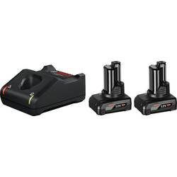 Bosch Professional 1600A01B20 GAL 12V-40 +2x GBA 6.0Ah Werkzeug-Akku und Ladegerät 12 V 6 Ah Li-Ion