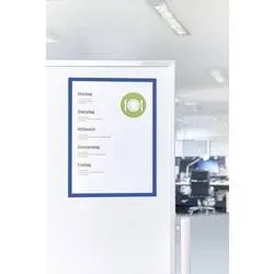 magnetoplan, MAGNETOPLAN Magnetrahmen magnetofix A4 1130303 blau 5 Stk.