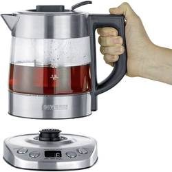 Severin, Severin Wasserkocher "Delux Mini WK 3473 1 l, Silber/Transparent" 1 l 2200 W