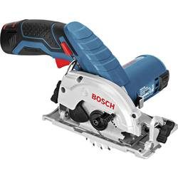 Bosch Professional GKS 12V-26 2x3 Ah L-BOX Akku-Handkreissäge Schnitttiefe max. (90°) 26.5 mm inkl. Koffer, inkl. Akku,