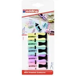 edding, EDDING Textmarker mini 7 1-3mm 4-7-51099-00 Pastell 5 St&uuml;ck