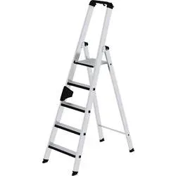 MUNK Günzburger Steigtechnik 42105 Aluminium Stufen-Stehleiter Arbeitshöhe (max.): 3.25 m